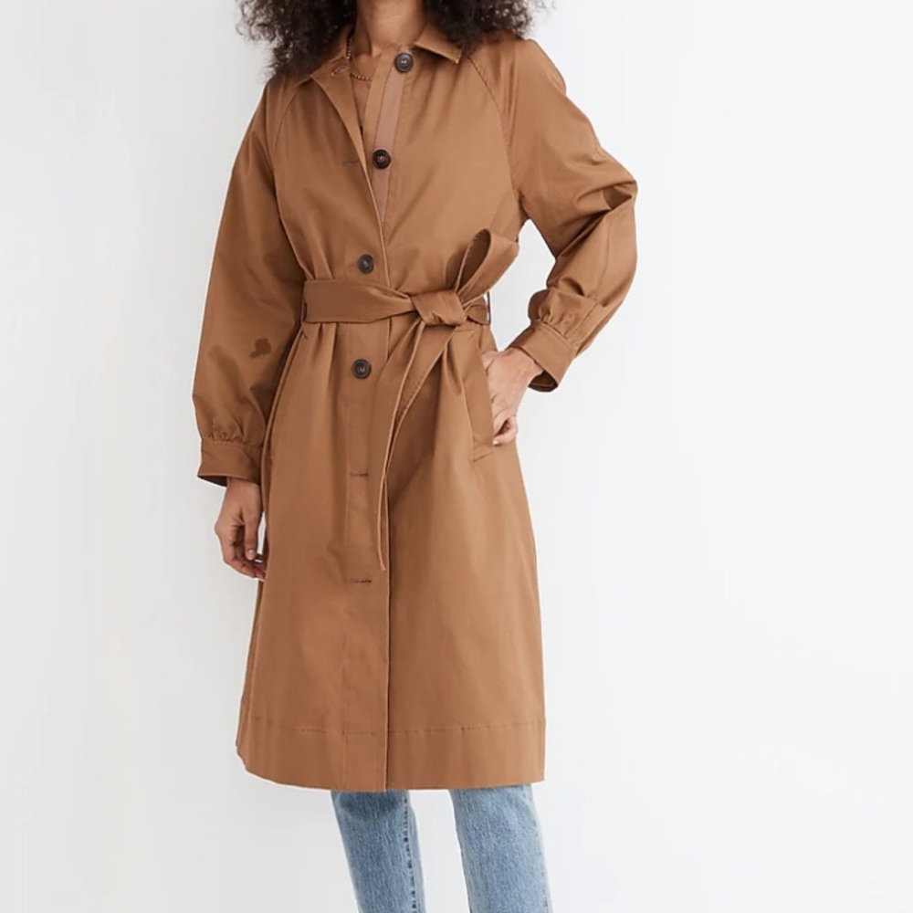 Nwt Madewell Montrose Trench Coat sz large